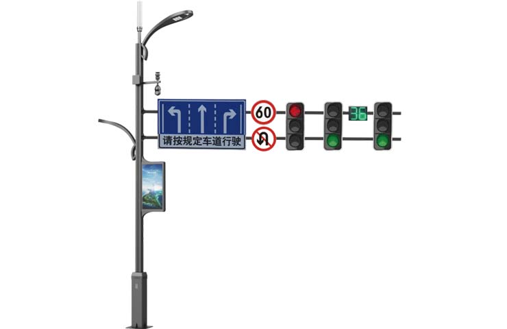 智能交通信号灯杆图片